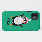 Twinkling Pinguïn met Kerstmis Lichten Case-Mate iPhone Case (Achterkant (horizontaal))