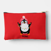 Twinkling Pinguïn met Kerstmis Lichten Etui (Achterkant)