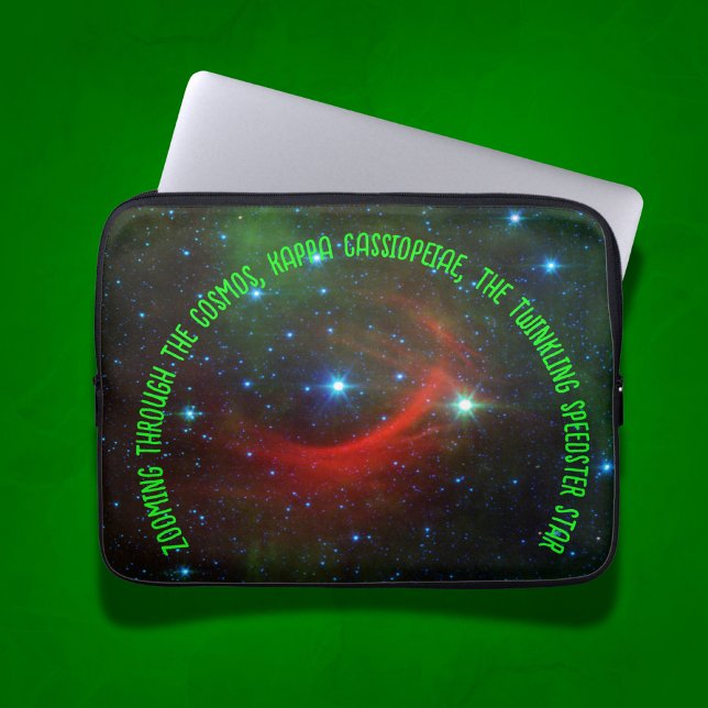 Twinkling Speedster Star Kappa Cassiopeiae | Laptop Sleeve (Creator heeft geüpload)