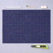 Twinkling Stars Marine Blauw Weefsel Papier (Craft)