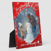 Twinkling Stars Red Brushstroke Foto Lijst Fotoplaat (Zijkant)