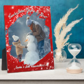 Twinkling Stars Red Brushstroke Foto Lijst Fotoplaat (Zijkant)