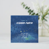 Twinkling sterrenhemel illustratie  kaart (Staand voorkant)