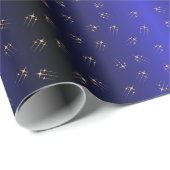 Twinkling Sterrennacht - Falling Stars Cadeaupapier (Rol Hoek)