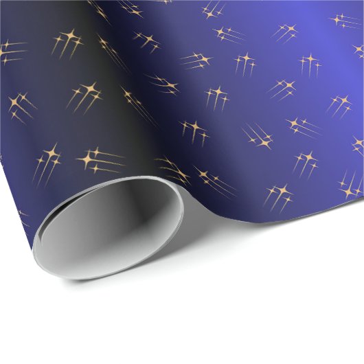 Twinkling Sterrennacht - Falling Stars Cadeaupapier (Rol Hoek)