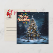 Twinkling Traditions Christmas Kaart Notitiekaartje (Voorkant / Achterkant)