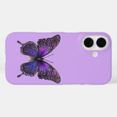 Twinkling Wings: Paarse Sparkle Butterfly Case-Mate iPhone Case (Achterkant (horizontaal))