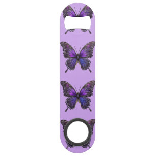 Twinkling Wings: Paarse Sparkle Butterfly Speed Flessenopener
