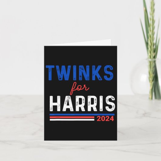 Twinks voor Kamala Harris Kaart (Voorkant)