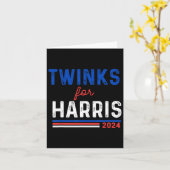 Twinks voor Kamala Harris Kaart (Gele Bloem)