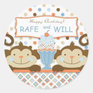 Twinmaal de Fun BOYS Sticker