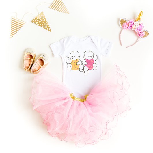 Twinnies Dubbele Trouble Dubbele Plezier Romper