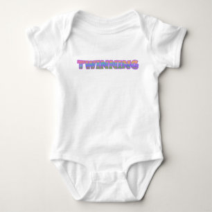 Twinning baby onesie romper