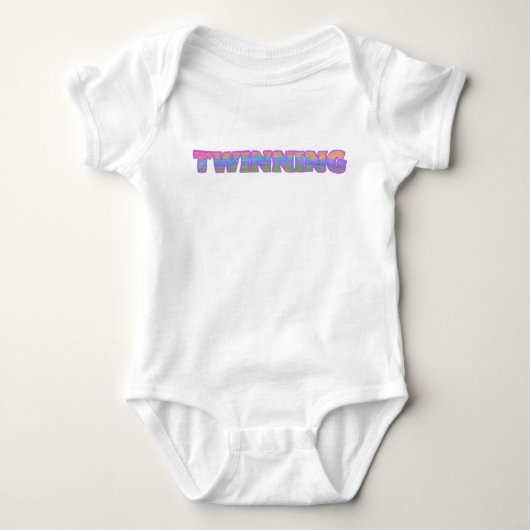 Twinning baby onesie romper (Voorkant)