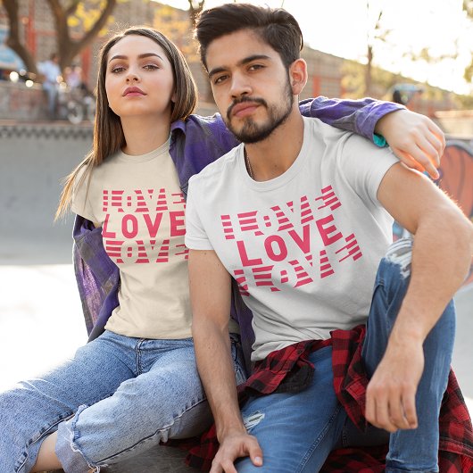 Twinning in liefde t-shirt