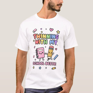 Twinning Met Mijn Beste Schoolvriendin Mooie Notit T-shirt