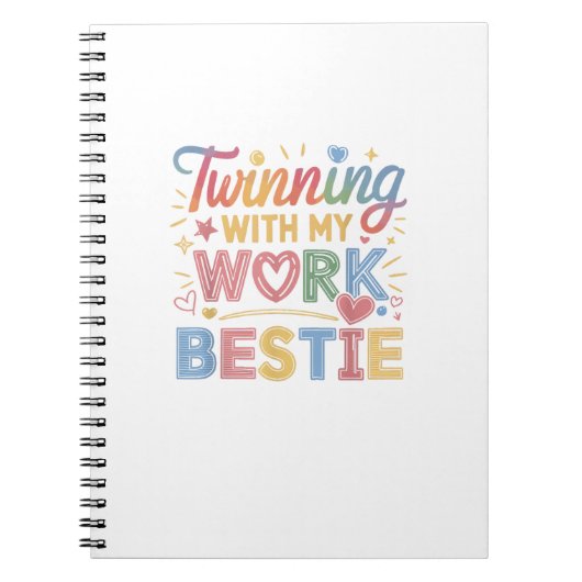 Twinning met mijn beste werk notitieboek (Voorkant)