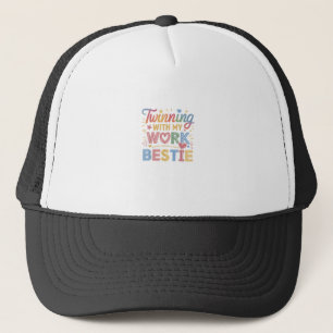 Twinning met mijn beste werk trucker pet