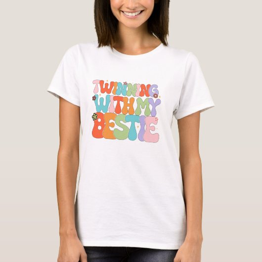 TWINNING MET MIJN BFF T-SHIRT (Voorkant)