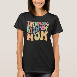 Twinning met mijn moeder retro tweelingdag moeder t-shirt