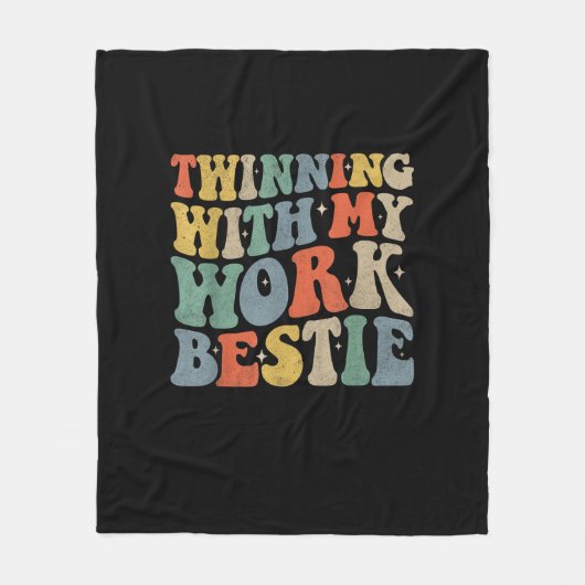 Twinning met mijn werk Bestie Spirit Week Best Fir Fleece Deken (Voorkant)