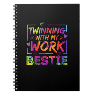 Twinning met mijn werk Bestie Spirit Week Best Fir Notitieboek