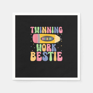 Twinning met mijn werk Bestie Spirit Week Best Fir Servet