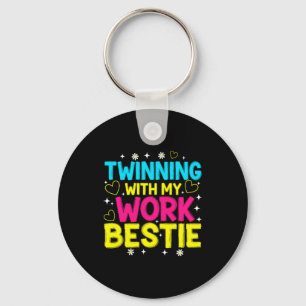 Twinning Met Mijn Werk Ie Matching Twins Day Vrien Sleutelhanger