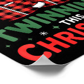 Twinning This Christmas Matching Family Holiday  Poster (Hoek)