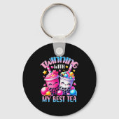 Twinning With My Tea Bubble Tea Boba Ie Friendship Sleutelhanger (Voorkant)
