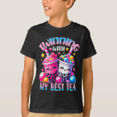 Twinning With My Tea Bubble Tea Boba Ie Friendship T-shirt (Voorkant)
