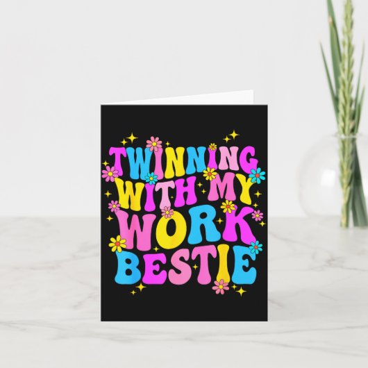 Twinning With My Work Ie Srit Week Friend Twin  Kaart (Voorkant)