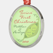 Twinns Eerste Kerstmis Gepersonaliseerd Ornament (Links)