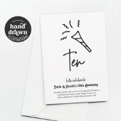 Twins 10e verjaardag Party uitnodiging