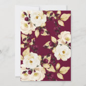 Twins 15e verjaardag Champagne Bourgondië Goud Lij Kaart (Achterkant)