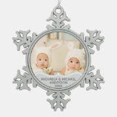TWINS 1e kerst FOTO Ornament Eerste (Voorkant)