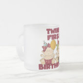 Twins 1e Verjaardag - Meisjes Tshirts en geschenke Matglas Koffiemok (Voorkant links)