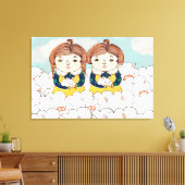 Twins 2013 canvas afdruk (Insitu (Woonkamer))