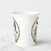 Twins and Stork Vintage Design Papieren Bekers (Rechts)