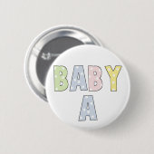 Twins Baby A Pastels Ronde Button 5,7 Cm (Voorkant /achterkant)