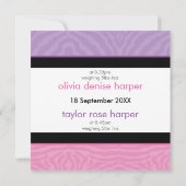 TWINS BABY AANKONDIGING :: Harmony (Achterkant)