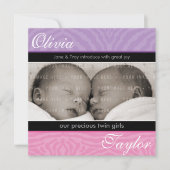 TWINS BABY AANKONDIGING :: Harmony (Voorkant)