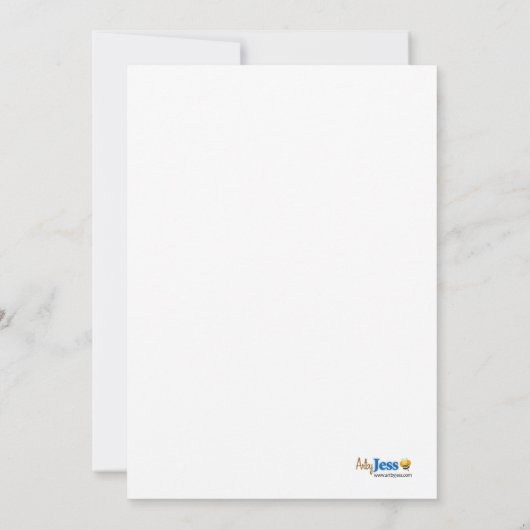 TWINS Baby aap 5x7 1e verjaardag uitnodiging (Achterkant)