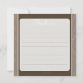 TWINS BABY BEDANKT :: gekoesterd 1SQ Aankondiging (Achterkant)