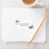 Twins Baby Cute Cartoon Playful Duckies Labels (Insitu)