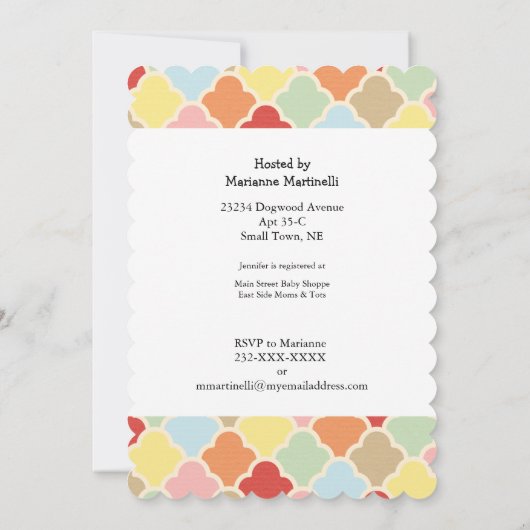 Twins Baby Elephants Shower-uitnodiging Kaart (Achterkant)