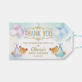 Twins Baby Girl Boy Cute Teddy Bears Baby shower Cadeaulabel