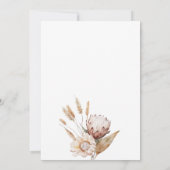 Twins Baby in Bloom Wildflower Boho Baby shower Kaart (Achterkant)