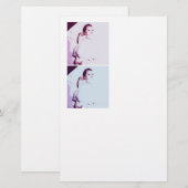 Twins Baby kondiging Briefpapier (Voorkant / Achterkant)