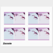 Twins Baby kondiging Rechthoekige Sticker (Vel)